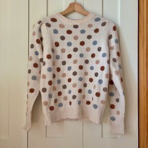 La Vie by Rebecca Taylor Size XS Polka Dot Pastel Sweater